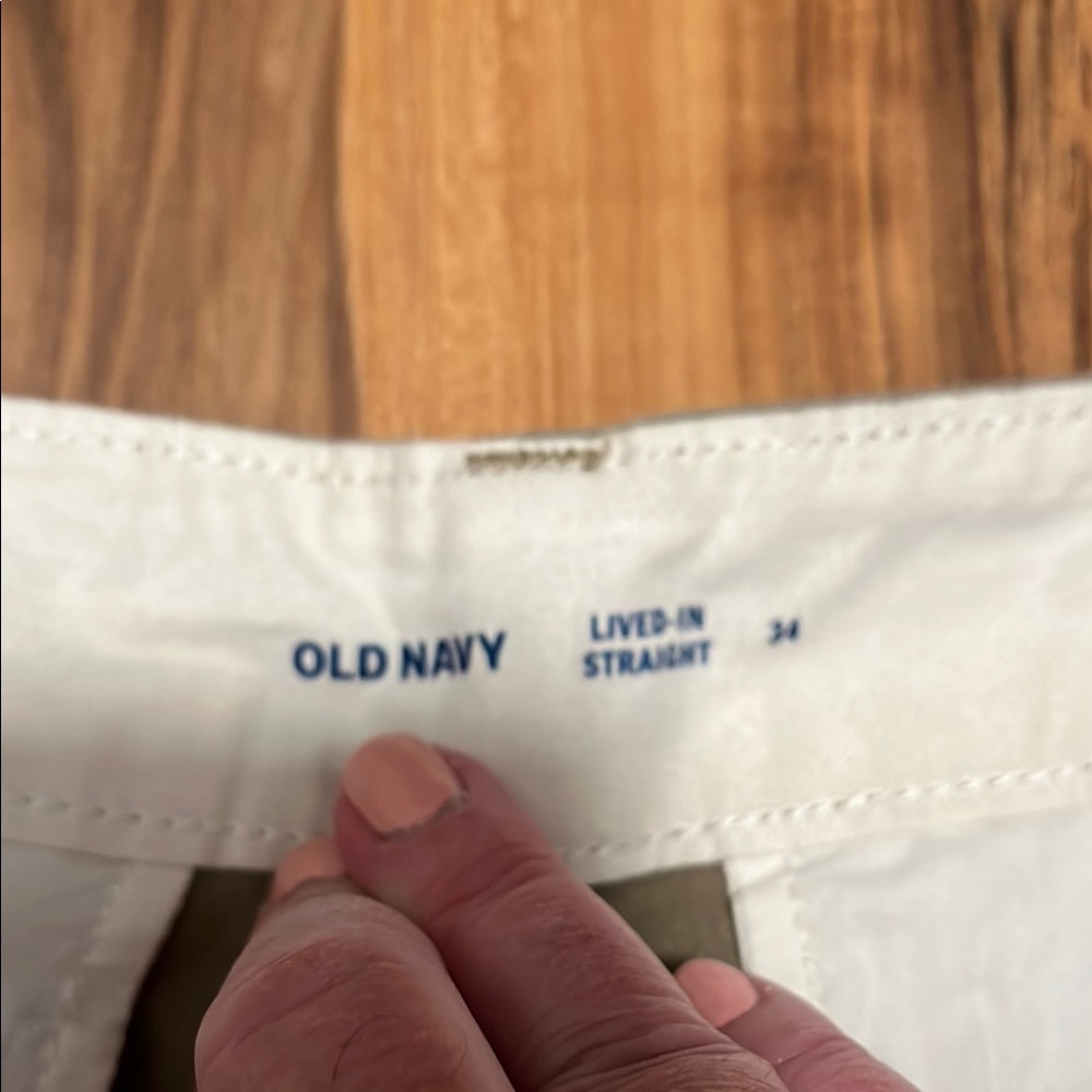 Old Navy Tan Flat Front Shorts Classic Style